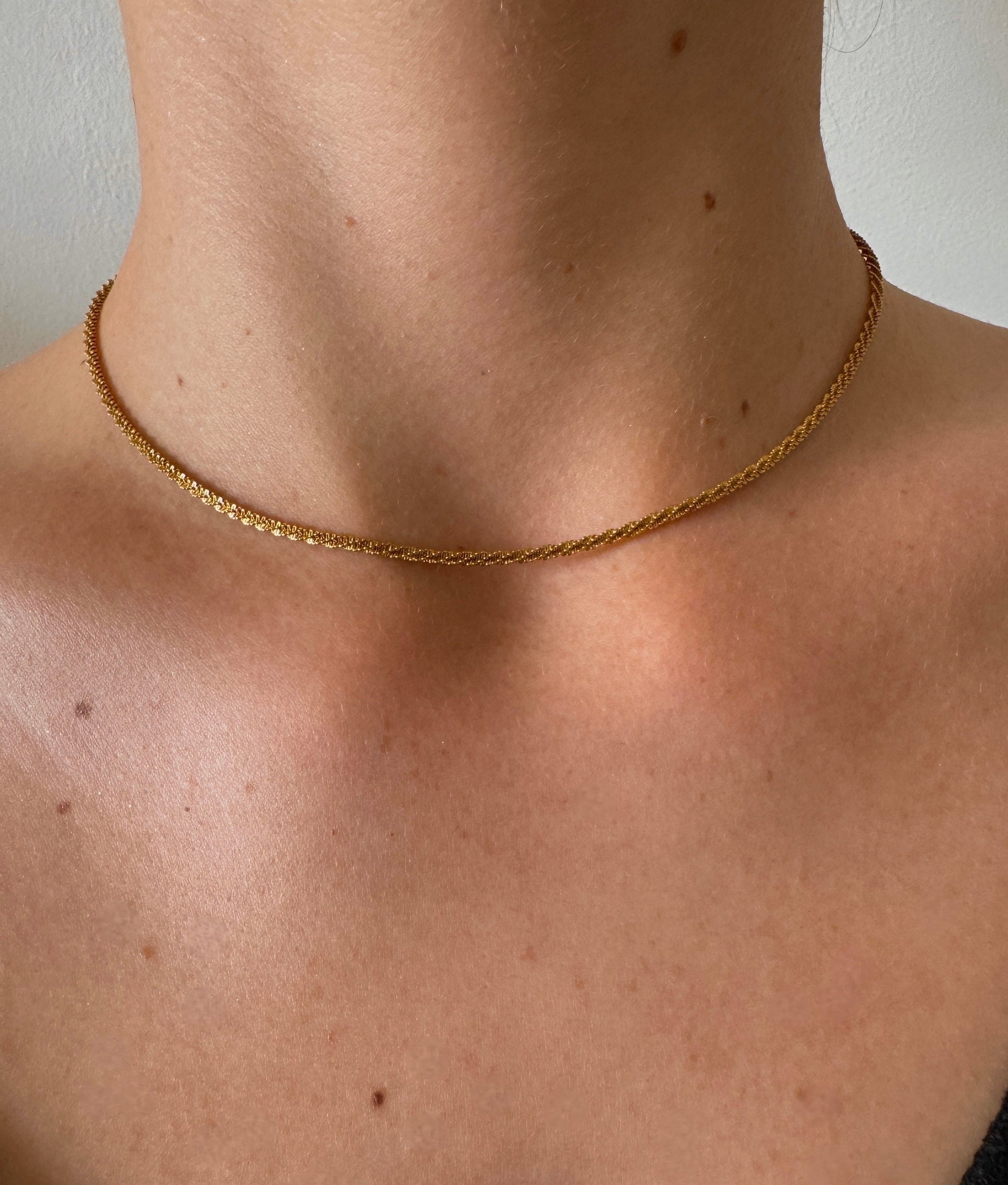 Serenity Strand 18k Gold Plated Necklace