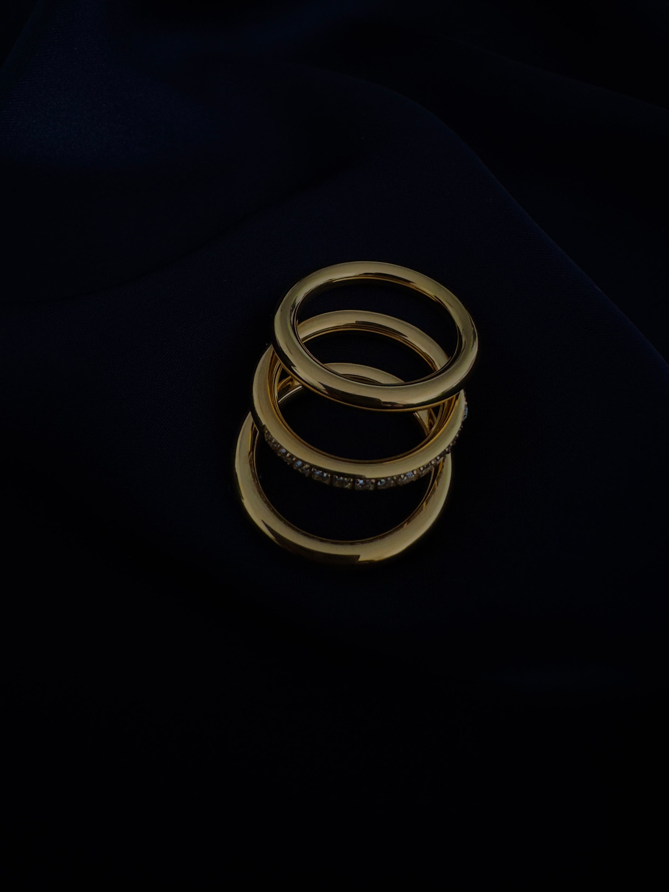 Tri-bond 18k Gold Plated Ring