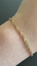 Load and play video in Gallery viewer, Dainty Chain 18k Gold Plated Bracelet
