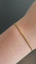 Load and play video in Gallery viewer, Delicate Chain 18k Gold Plated Bracelet
