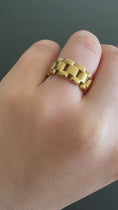 Load and play video in Gallery viewer, Classical Golden 18K Gold Plated Ring
